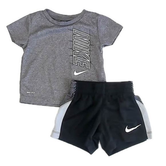 Nike Other - Nike Boys Gray | Black Apparel Sets size: 12 Months